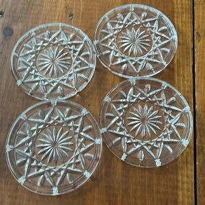 Waterford Lismore Crystal Coasters (4)